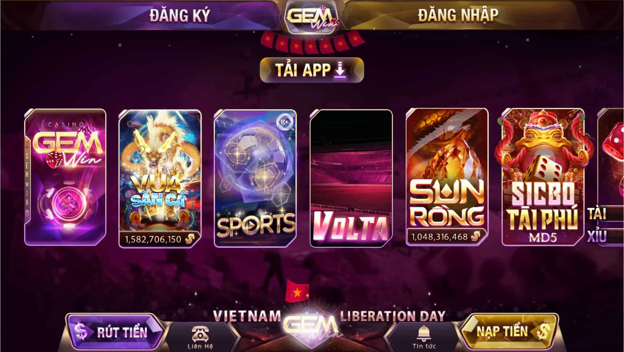 trang chủ gemwin 2025